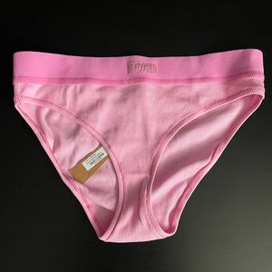 SKIMS S Cotton Rib Boy Brief in Bubblegum Pink NWT limited edition 🩷